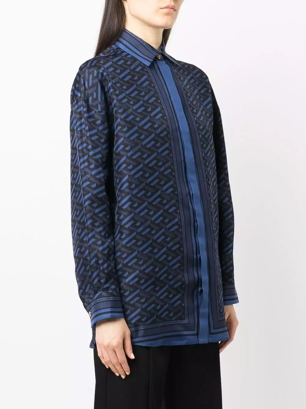 Versace Logo print long sleeve shirt 6 Versace logo-print long-sleeve shirt