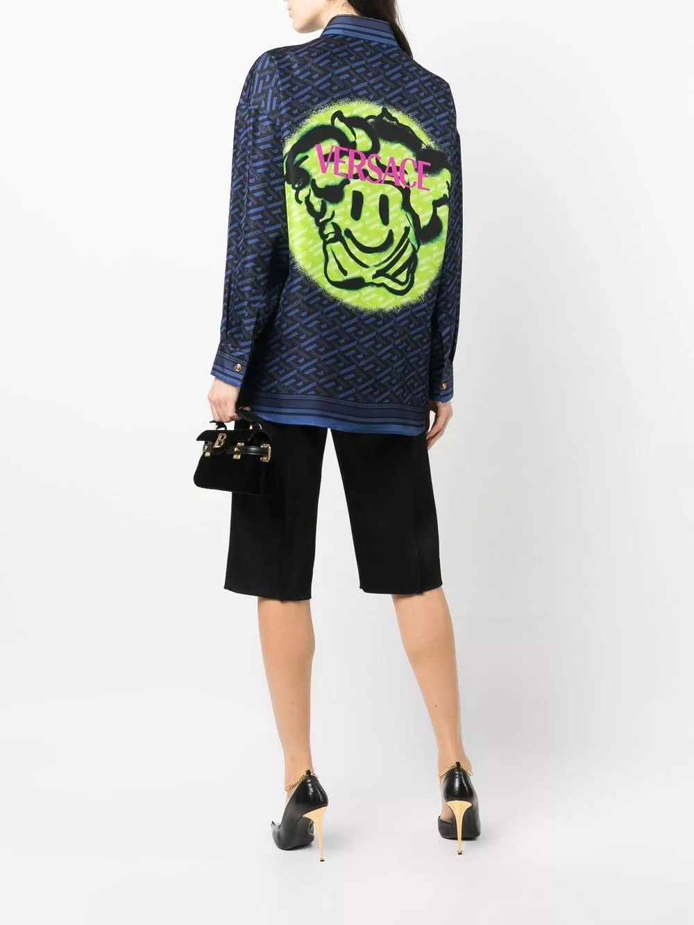 Versace Logo print long sleeve shirt 4 Versace logo-print long-sleeve shirt