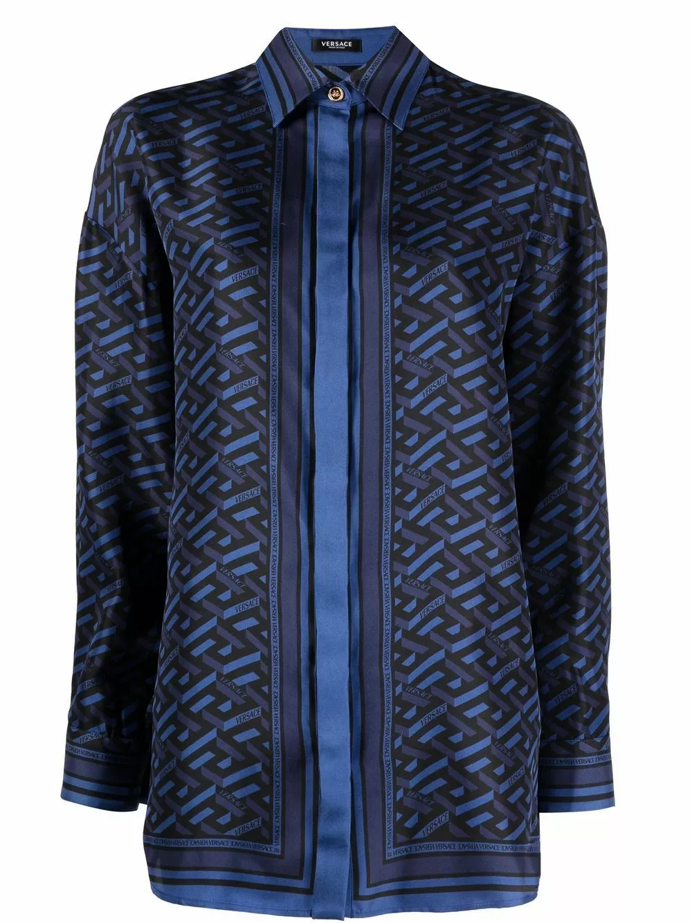 Versace Logo print long sleeve shirt 3 Versace logo-print long-sleeve shirt