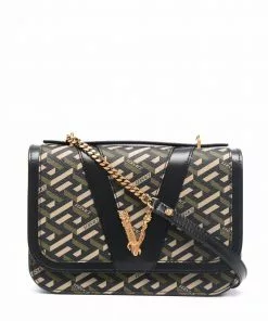 Versace Greca-patterned crossbody bag