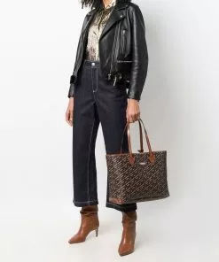 Versace La Greca leather tote bag