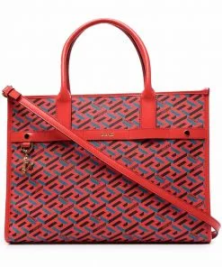 Versace La Greca-print tote bag