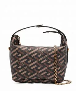 Versace La Greca leather tote