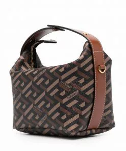 Versace La Greca leather tote