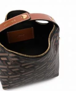 Versace La Greca leather tote