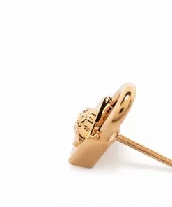 Versace Medusa padlock gold-tone stud earrings