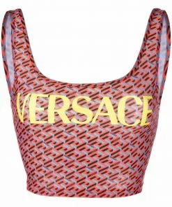 Versace La Greca swimsuit top
