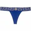 Versace Greca print cotton thong 2 Versace Greca-print cotton thong