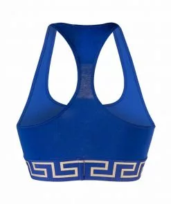 Versace Greca-waistband bra top
