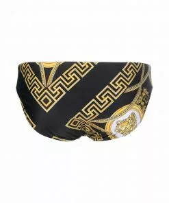 Versace Greca logo print swim trunks 6 Versace Greca logo-print swim trunks