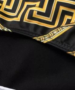 Versace Greca logo print swim trunks 7 Versace Greca logo-print swim trunks