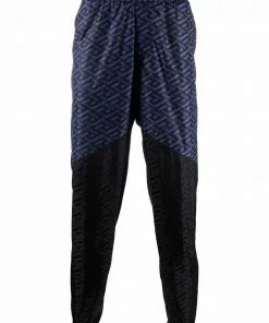 Versace panelled logo-print track pants