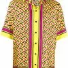 Versace abstract-print silk shirt