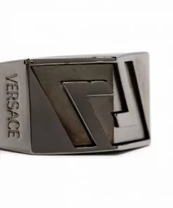 Versace La Greca engraved ring