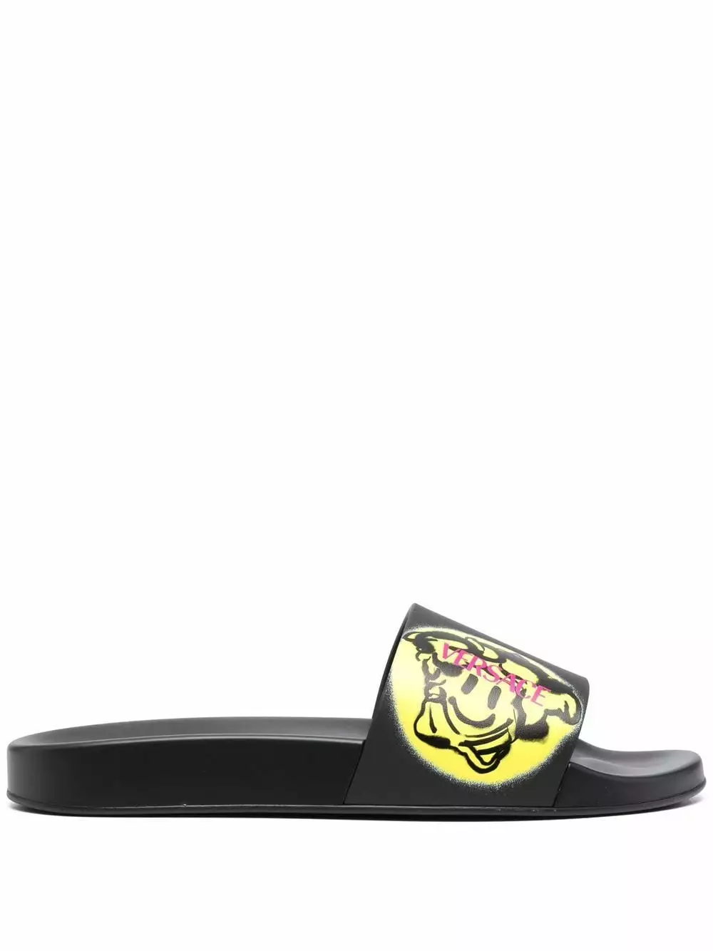 Versace Graffiti Medusa print slides 3 Versace graffiti Medusa-print slides