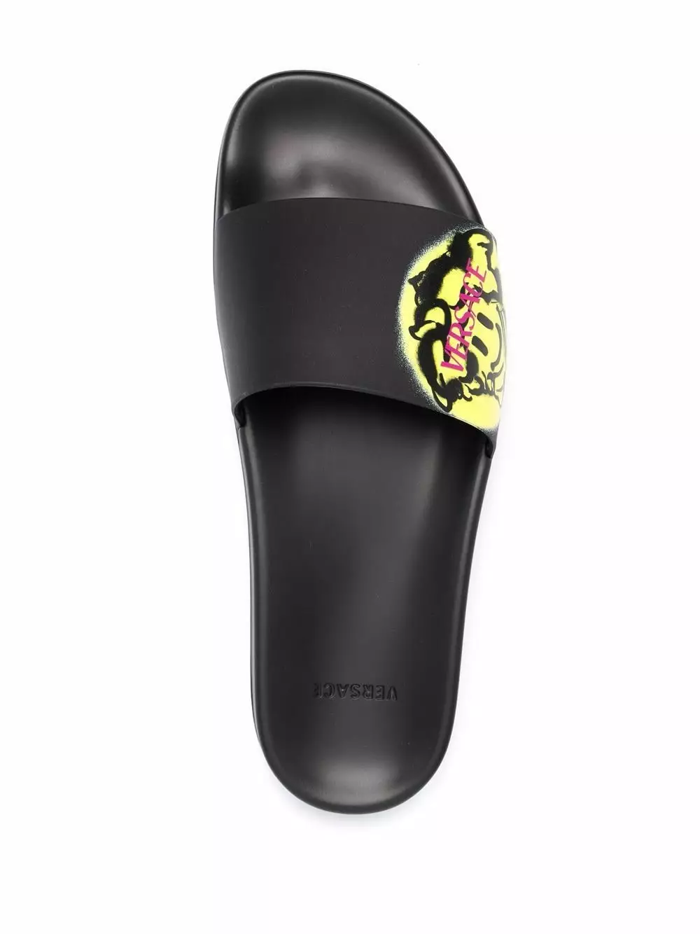 Versace Graffiti Medusa print slides 6 Versace graffiti Medusa-print slides