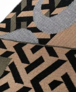 Versace Greca-print knitted scarf