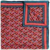 Versace logo-print organic silk scarf