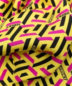 Versace logo-print silk scarf