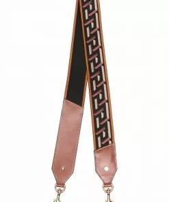 Versace logo embroidered shoulder strap