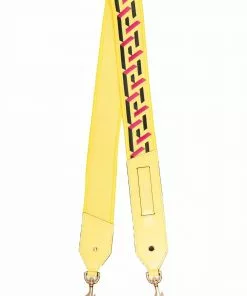Versace geometric-print leather shoulder strap