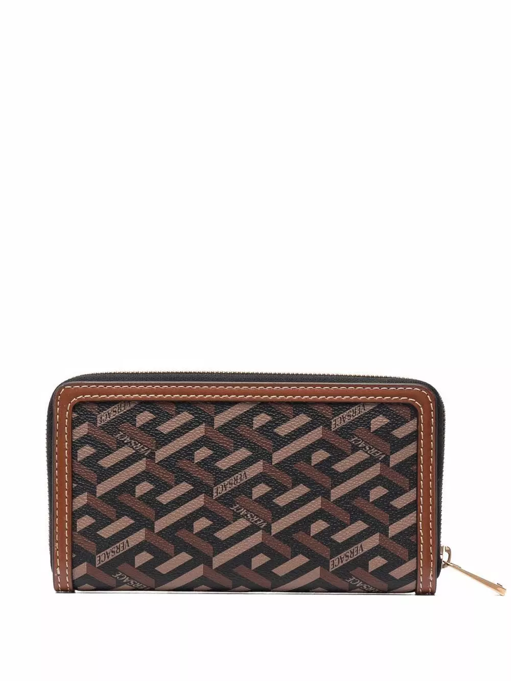 Versace Greca print logo leather wallet 4 Versace Greca-print logo leather wallet