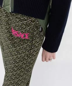 Versace Greca logo-print track pants