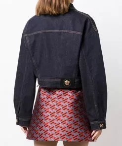 Versace cropped denim jacket