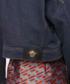 Versace cropped denim jacket