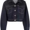Versace Cropped denim jacket 1 Versace cropped denim jacket