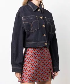 Versace cropped denim jacket
