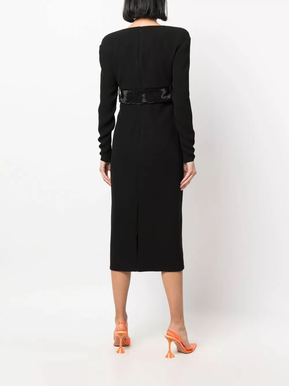 Versace Belted silk midi dress 6 Versace belted silk midi dress