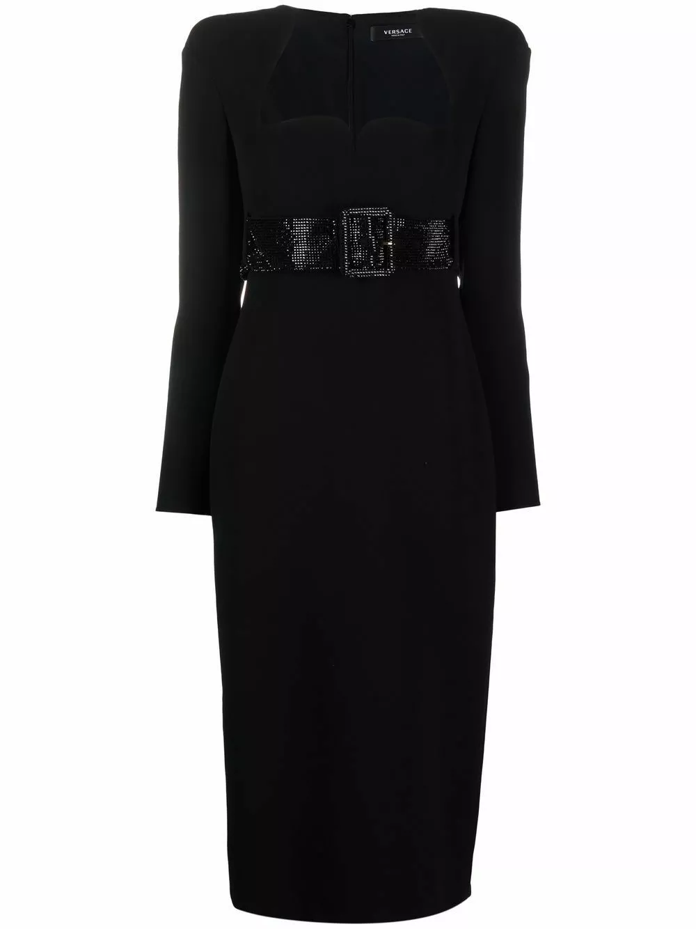 Versace Belted silk midi dress 3 Versace belted silk midi dress