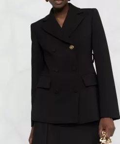 Versace Medusa plaque double-breasted blazer