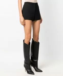 Versace high-waisted crepe shorts