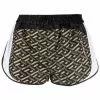 Versace geometric pattern track-style shorts