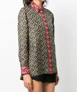 Versace La Greca silk shirt