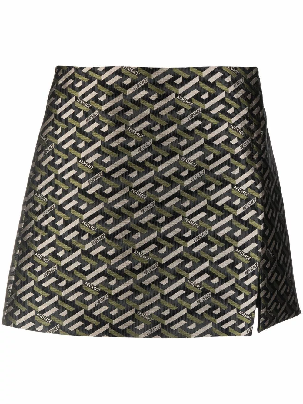 Versace La Greca high waist miniskirt 3 Versace La Greca high-waist miniskirt