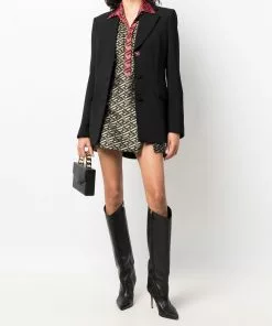 Versace La Greca high waist miniskirt 8 Versace La Greca high-waist miniskirt