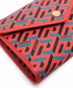 Versace La Greca Signature crossbody pouch
