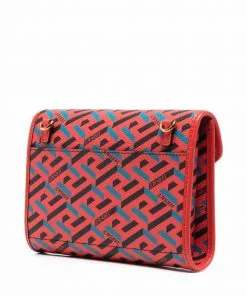 Versace La Greca Signature crossbody pouch