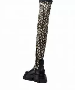 Versace Multi panel ridged sole boots 8 Versace multi-panel ridged-sole boots