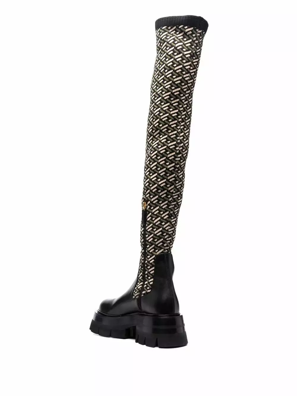 Versace Multi panel ridged sole boots 5 Versace multi-panel ridged-sole boots