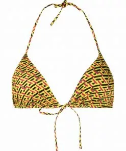 Versace geometric-print bikini bottoms