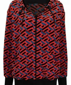 Versace La Greca-print hoodie