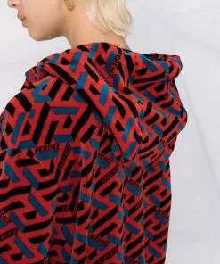 Versace La Greca-print hoodie