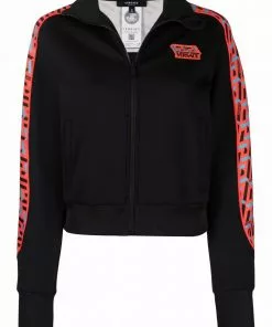Versace Le Greca panelled track jacket