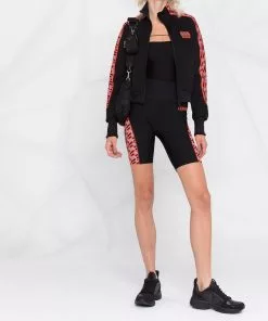 Versace Le Greca panelled track jacket