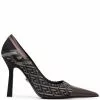 Versace La Greca Signature pointed-toe pumps