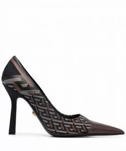 Versace La Greca Signature pointed-toe pumps
